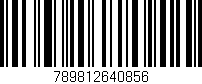 Código de barras (EAN, GTIN, SKU, ISBN): '789812640856'