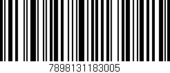 Código de barras (EAN, GTIN, SKU, ISBN): '7898131183005'