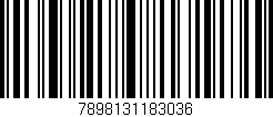 Código de barras (EAN, GTIN, SKU, ISBN): '7898131183036'
