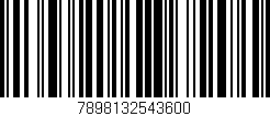 Código de barras (EAN, GTIN, SKU, ISBN): '7898132543600'