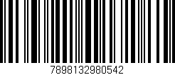 Código de barras (EAN, GTIN, SKU, ISBN): '7898132980542'
