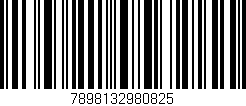 Código de barras (EAN, GTIN, SKU, ISBN): '7898132980825'
