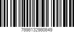 Código de barras (EAN, GTIN, SKU, ISBN): '7898132980849'