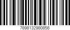 Código de barras (EAN, GTIN, SKU, ISBN): '7898132980856'