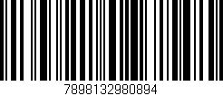 Código de barras (EAN, GTIN, SKU, ISBN): '7898132980894'