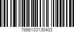 Código de barras (EAN, GTIN, SKU, ISBN): '7898133130403'