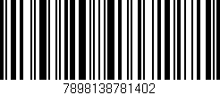 Código de barras (EAN, GTIN, SKU, ISBN): '7898138781402'