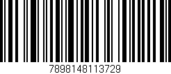 Código de barras (EAN, GTIN, SKU, ISBN): '7898148113729'