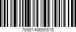 Código de barras (EAN, GTIN, SKU, ISBN): '7898149865818'