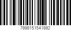 Código de barras (EAN, GTIN, SKU, ISBN): '7898151541892'