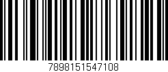 Código de barras (EAN, GTIN, SKU, ISBN): '7898151547108'