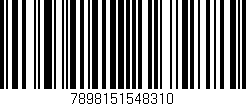 Código de barras (EAN, GTIN, SKU, ISBN): '7898151548310'