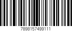 Código de barras (EAN, GTIN, SKU, ISBN): '7898157499111'