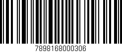 Código de barras (EAN, GTIN, SKU, ISBN): '7898168000306'