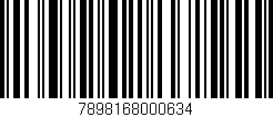 Código de barras (EAN, GTIN, SKU, ISBN): '7898168000634'