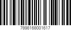 Código de barras (EAN, GTIN, SKU, ISBN): '7898168001617'