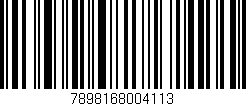 Código de barras (EAN, GTIN, SKU, ISBN): '7898168004113'
