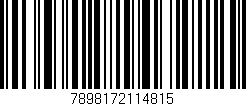 Código de barras (EAN, GTIN, SKU, ISBN): '7898172114815'