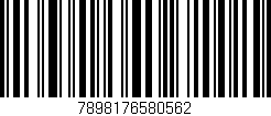 Código de barras (EAN, GTIN, SKU, ISBN): '7898176580562'