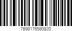 Código de barras (EAN, GTIN, SKU, ISBN): '7898176580920'