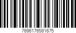Código de barras (EAN, GTIN, SKU, ISBN): '7898176581675'
