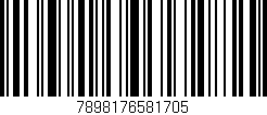 Código de barras (EAN, GTIN, SKU, ISBN): '7898176581705'
