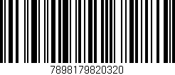 Código de barras (EAN, GTIN, SKU, ISBN): '7898179820320'