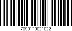 Código de barras (EAN, GTIN, SKU, ISBN): '7898179821822'