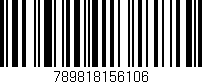 Código de barras (EAN, GTIN, SKU, ISBN): '789818156106'