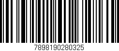 Código de barras (EAN, GTIN, SKU, ISBN): '7898190280325'