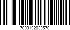 Código de barras (EAN, GTIN, SKU, ISBN): '7898192033578'
