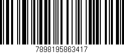 Código de barras (EAN, GTIN, SKU, ISBN): '7898195863417'