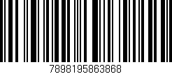Código de barras (EAN, GTIN, SKU, ISBN): '7898195863868'