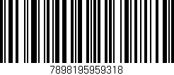 Código de barras (EAN, GTIN, SKU, ISBN): '7898195959318'
