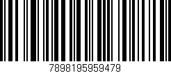 Código de barras (EAN, GTIN, SKU, ISBN): '7898195959479'
