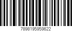 Código de barras (EAN, GTIN, SKU, ISBN): '7898195959622'