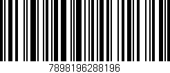 Código de barras (EAN, GTIN, SKU, ISBN): '7898196288196'