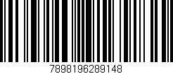 Código de barras (EAN, GTIN, SKU, ISBN): '7898196289148'
