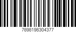 Código de barras (EAN, GTIN, SKU, ISBN): '7898196304377'