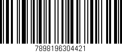 Código de barras (EAN, GTIN, SKU, ISBN): '7898196304421'