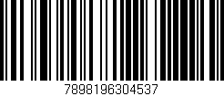 Código de barras (EAN, GTIN, SKU, ISBN): '7898196304537'