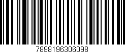 Código de barras (EAN, GTIN, SKU, ISBN): '7898196306098'