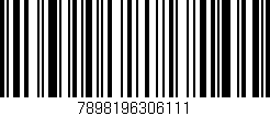 Código de barras (EAN, GTIN, SKU, ISBN): '7898196306111'