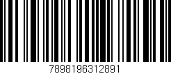 Código de barras (EAN, GTIN, SKU, ISBN): '7898196312891'