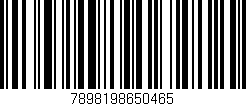 Código de barras (EAN, GTIN, SKU, ISBN): '7898198650465'