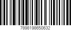 Código de barras (EAN, GTIN, SKU, ISBN): '7898198650632'