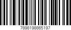 Código de barras (EAN, GTIN, SKU, ISBN): '7898198865197'
