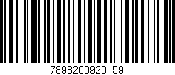 Código de barras (EAN, GTIN, SKU, ISBN): '7898200920159'
