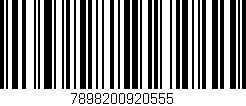 Código de barras (EAN, GTIN, SKU, ISBN): '7898200920555'