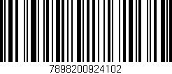 Código de barras (EAN, GTIN, SKU, ISBN): '7898200924102'